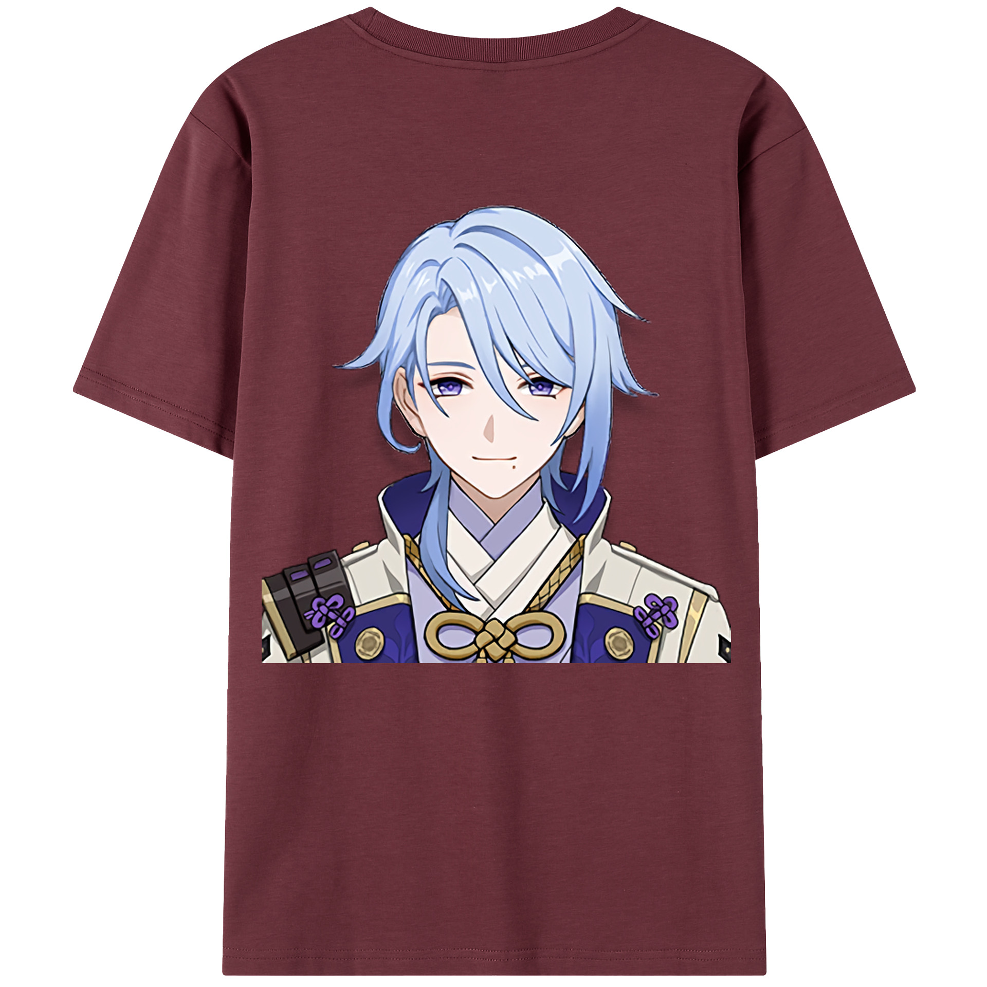 げんし神 神里綾人 かみさとあやと genshin Kamisato Ayato 綿100％半袖Tシャツ（背面プリント）